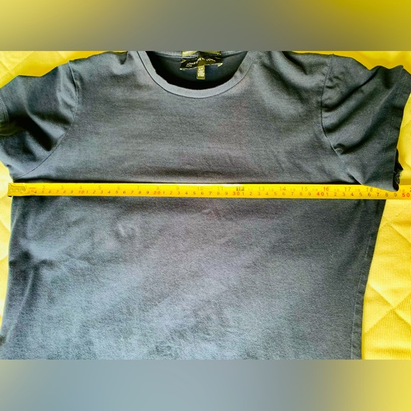 Jones New York Luxe cotton tops lot of 2 light blue & navy blue crew neck US S-M - Picture 6 of 14